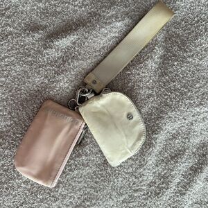 lululemon athletica Pink and Cream Mini Bags